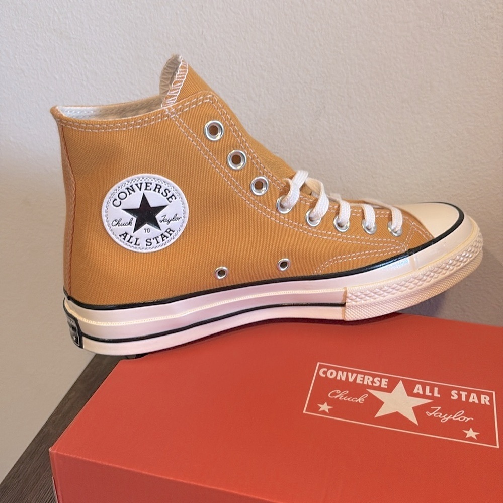 LAST ONE NIB [Converse] Chucks 70 High-Top Sneakers in Sunflower W 9.5 / M 7.5 - Picture 10 of 14